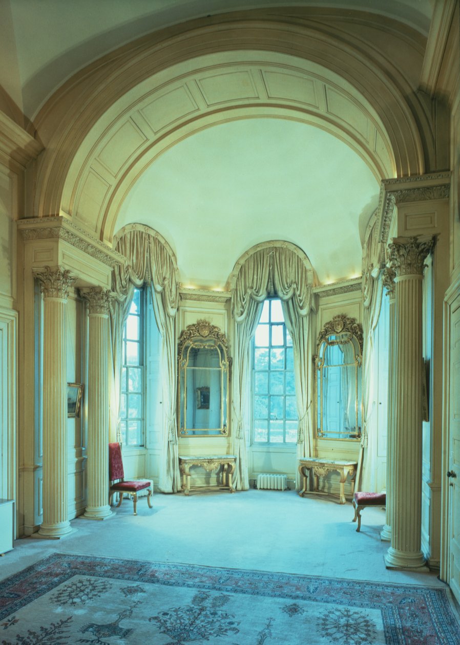 Näkymä Bow Window Roomista, Blenheimin palatsista, Oxfordshiresta tekijältä Unbekannt Unbekannt