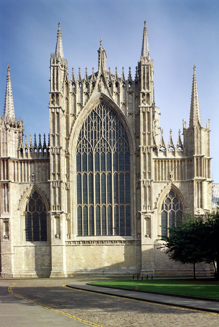 York Minster, näkymä länsiikkunasta, englantilainen koulu, (1400-luku), Yorkshire, Iso-Britannia tekijältä Unbekannt Unbekannt