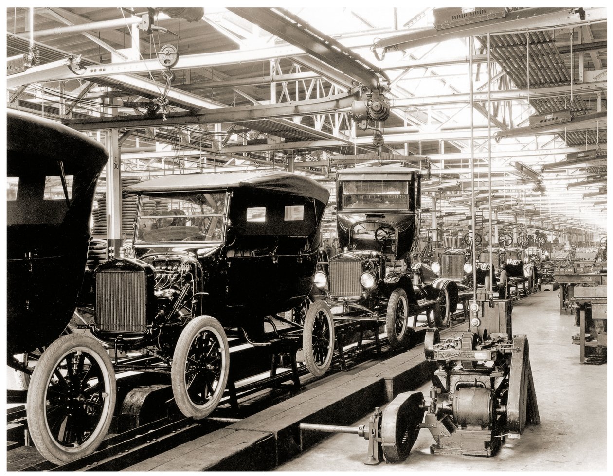 Fordin kokoonpanolinja, Detroit. 1924 tekijältä Unbekannt Unbekannt