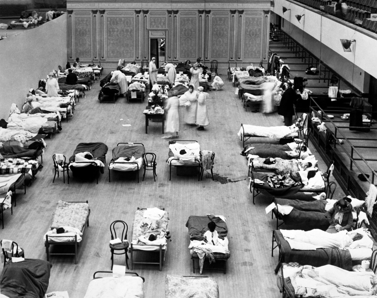 1918 Oakland Flu Hospital, Oakland, California, USA, 1918 tekijältä Unbekannt Unbekannt