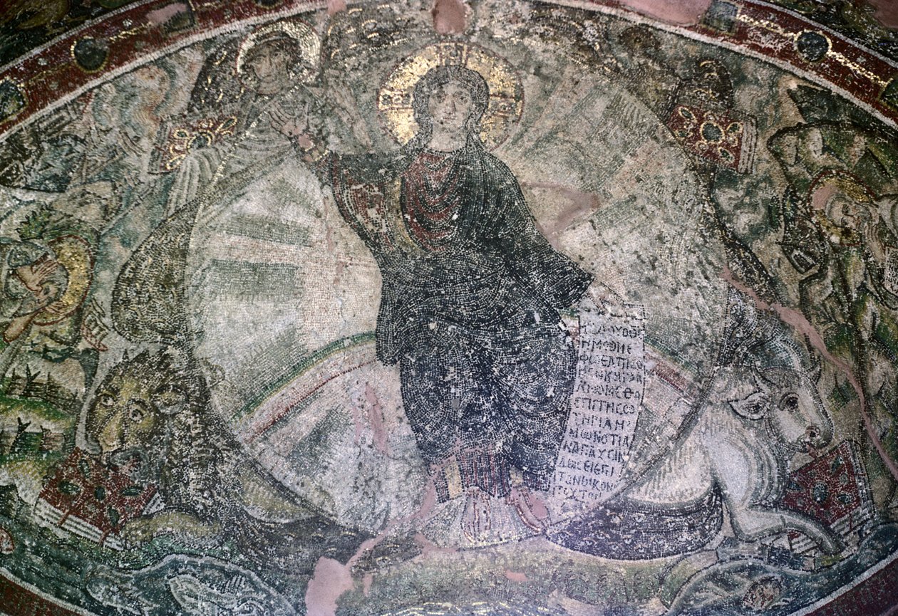 Apse-mosaiikki, Osios Davidin kirkko tekijältä Unbekannt Unbekannt