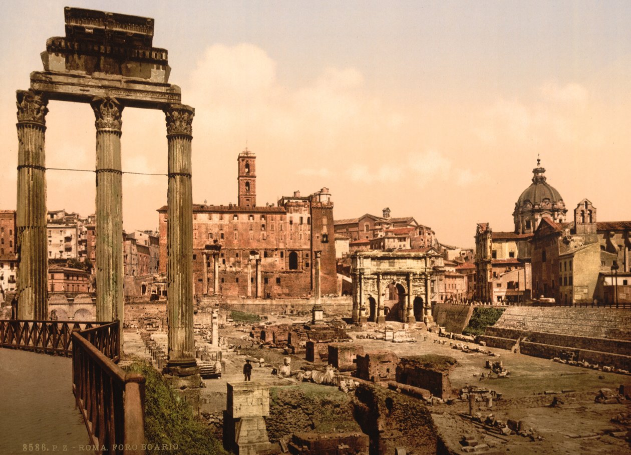 Forum Romano, Rooma, Italia, n. 1890–1900 tekijältä Unbekannt Unbekannt