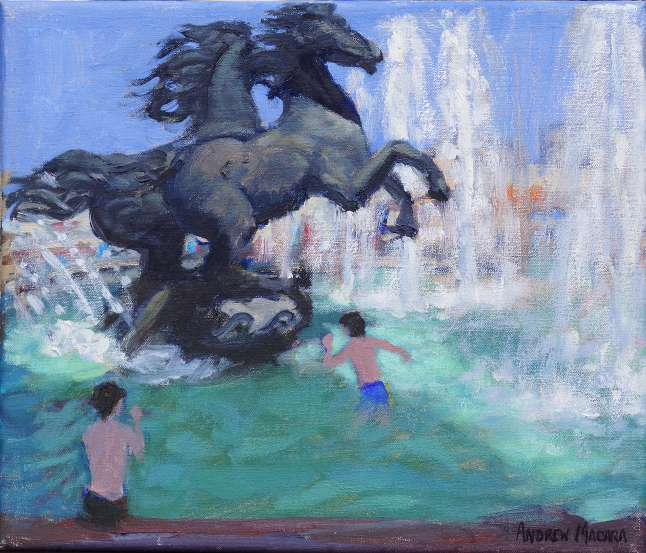 Hevosveistoksia, Manezhnaya Square, Moskova, 2016, tekijältä Unbekannt Unbekannt