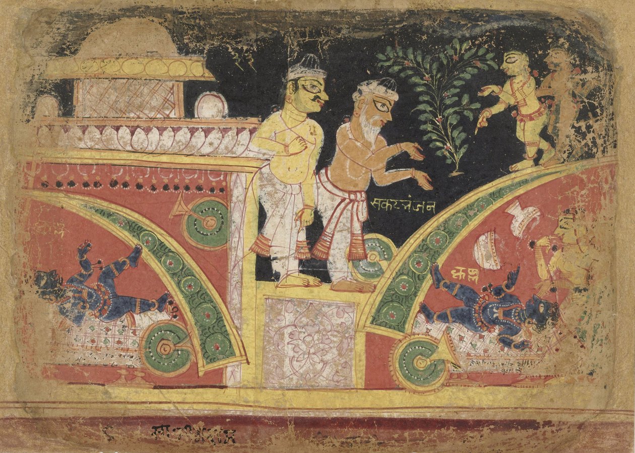 Krishna kaataa kärryn, anonyymi, c. 1520-30 tekijältä Unbekannt Unbekannt