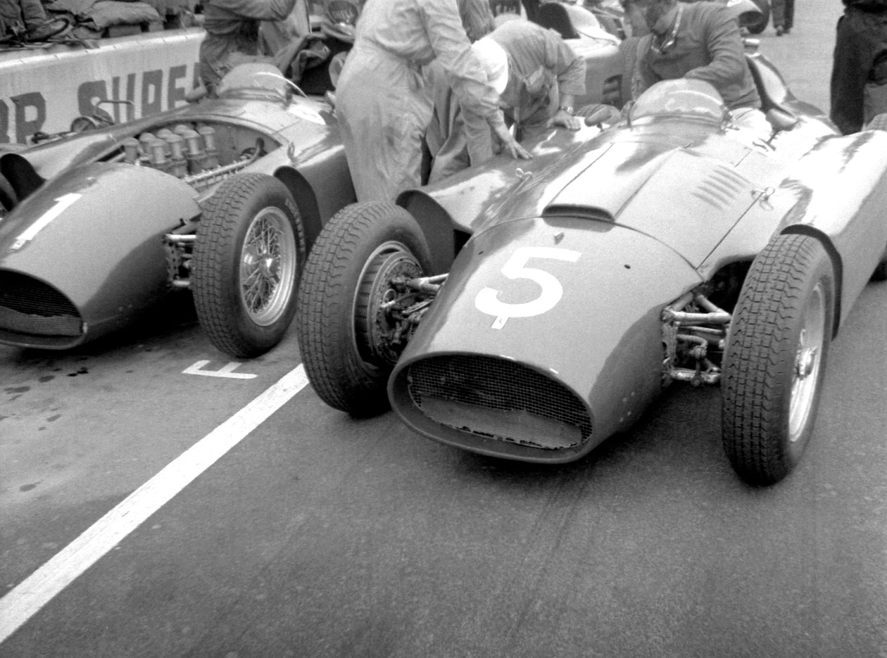 Lancia ferraris varikoissa, 1956 tekijältä Unbekannt Unbekannt