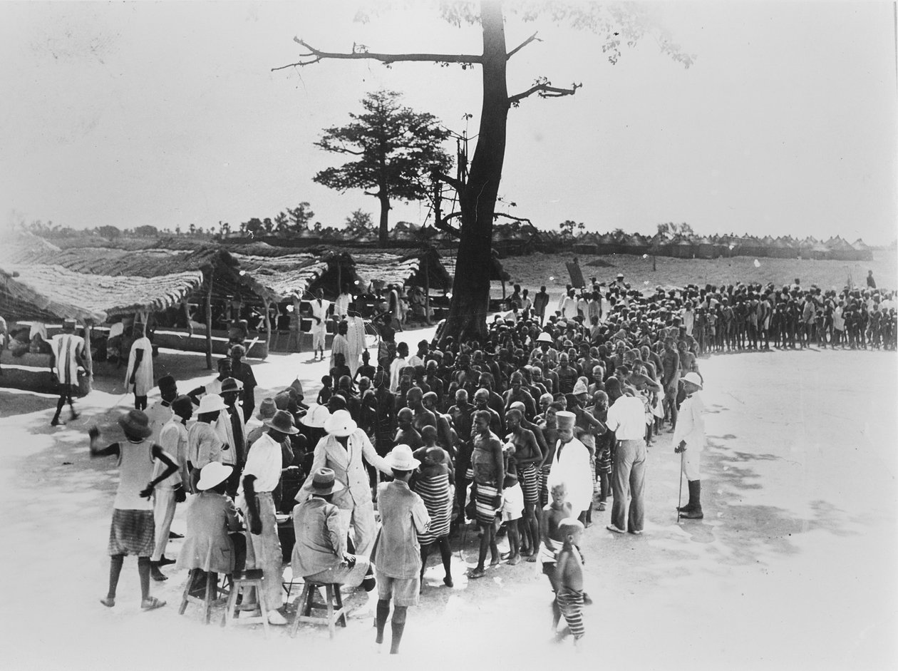 Outdoor Rokotusistunto Norsunluurannikolla, n. 1920-30 tekijältä Unbekannt Unbekannt