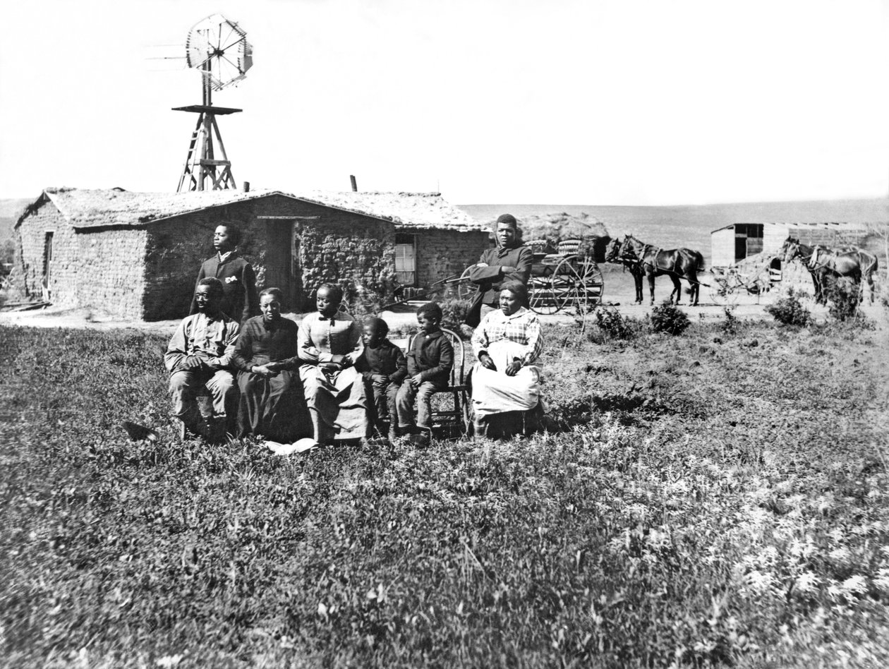 Pioneer Family Portrait, Custer County, Nebraska, 1888 tekijältä Unbekannt Unbekannt