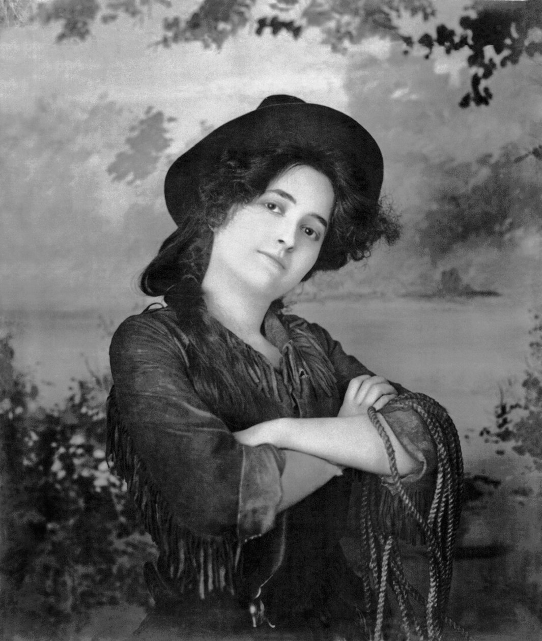Portrait Of A Cowgirl, Yhdysvallat, 1902 tekijältä Unbekannt Unbekannt
