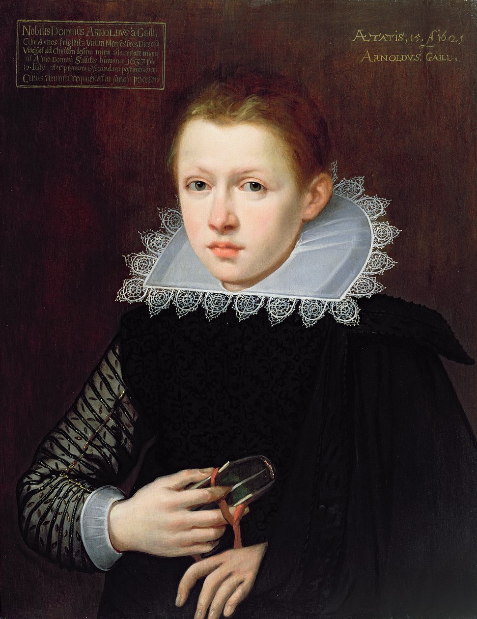 Nuoren pojan muotokuva, 1621 tekijältä Unbekannt Unbekannt