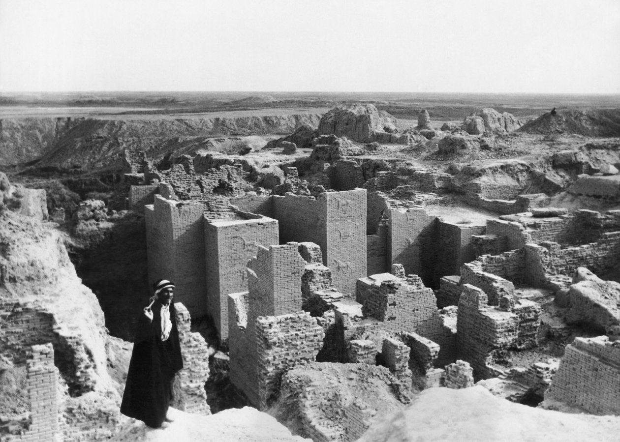 Babylonin rauniot, Babylon, Irak, 25. huhtikuuta 1932 tekijältä Unbekannt Unbekannt