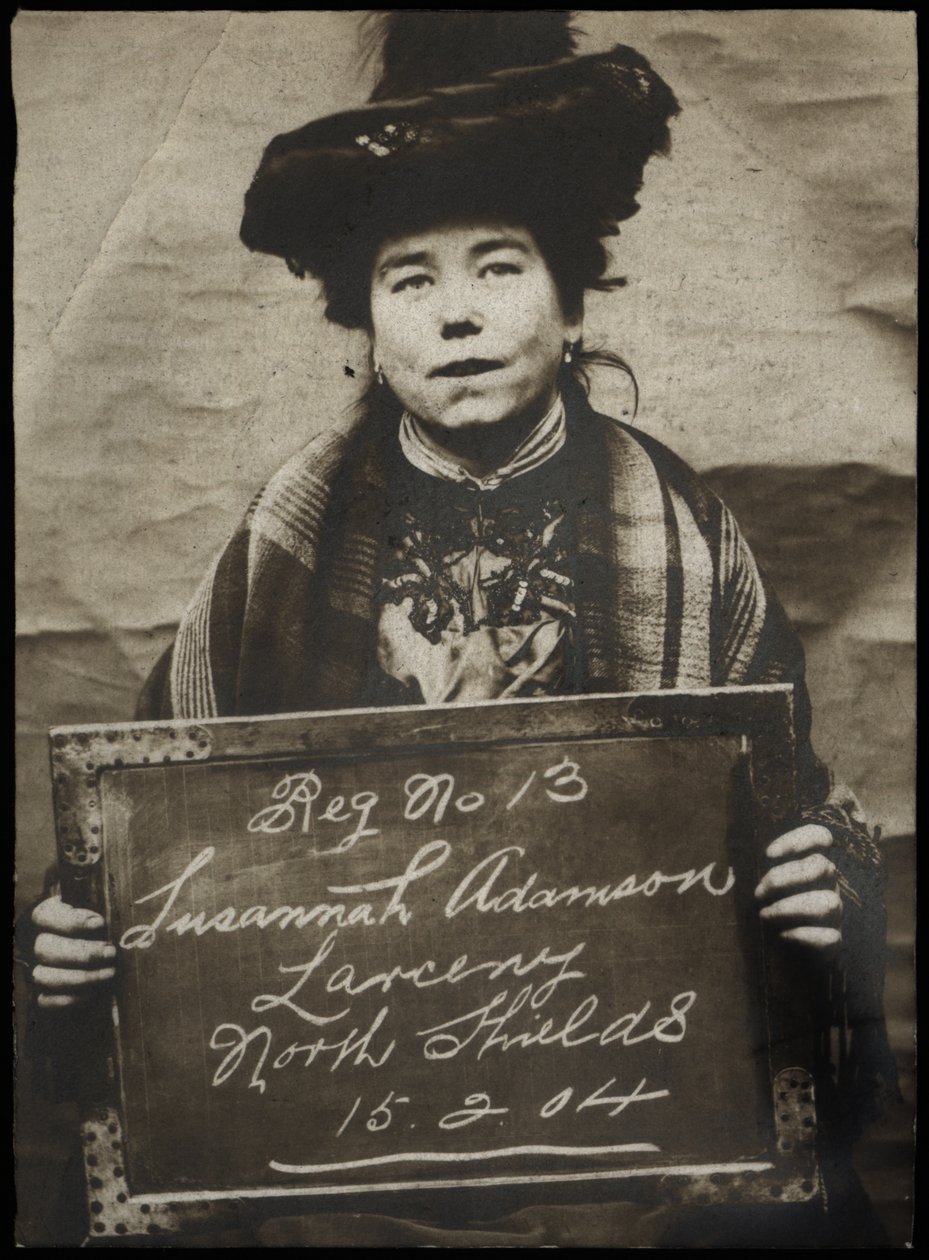 Susannah Adamson, pidätetty miehen kukkaron varastamisesta, North Shields, Iso-Britannia, 1904 tekijältä Unbekannt Unbekannt