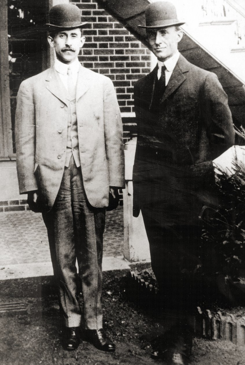 Wrightin veljekset, Orville ja Wilbur Wright, 1909 tekijältä Unbekannt Unbekannt