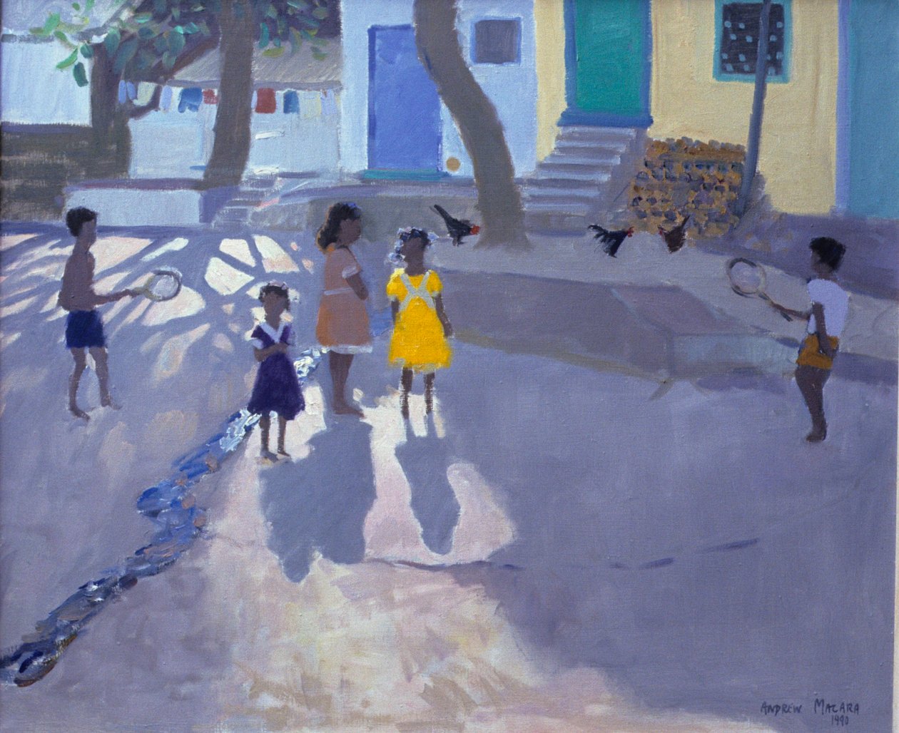 Keltainen mekko, Udaipur, Intia, 1990 tekijältä Unbekannt Unbekannt