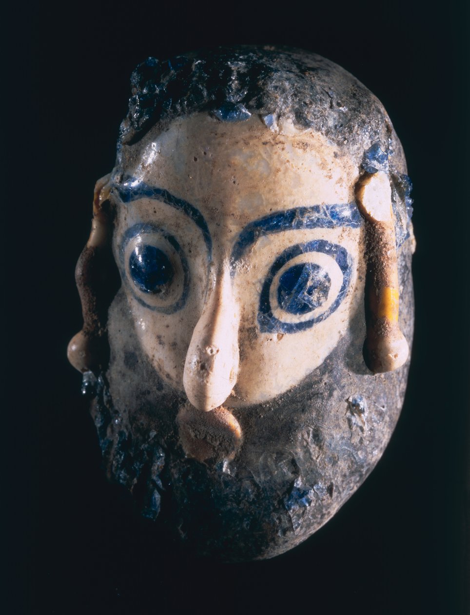00367 Parrakas riipus, Carthagesta, Tunisiasta, foinikiasta, 4.-3. vuosisadalta eKr. (hiekkaytiminen lasi) tekijältä Unbekannt