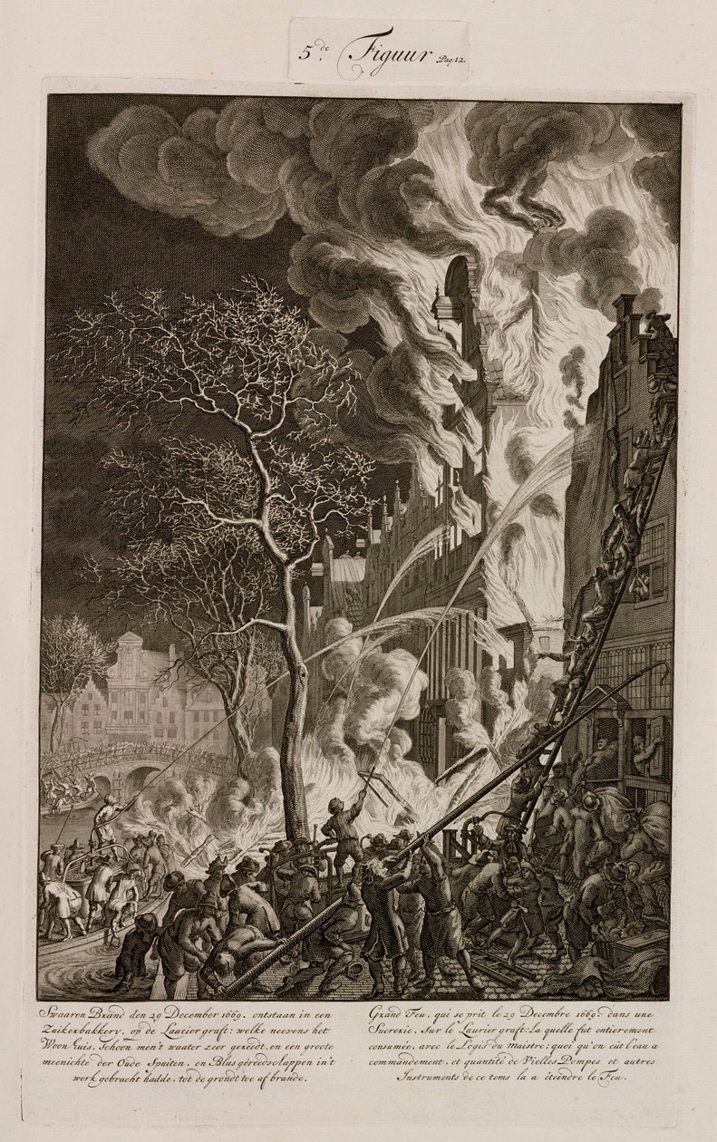Tuli sokerinjalostamossa Amsterdamissa, Hollannissa, 29. joulukuuta 1669 tekijältä Unbekannt