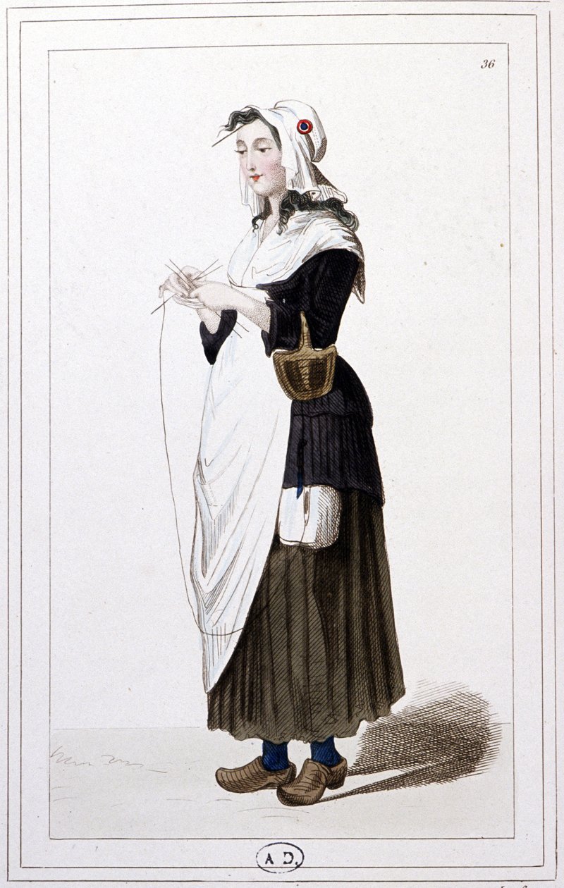Giljotiinineuloja vuonna 1793. n.1810 (Kaiverrus). tekijältä Unbekannter Künstler