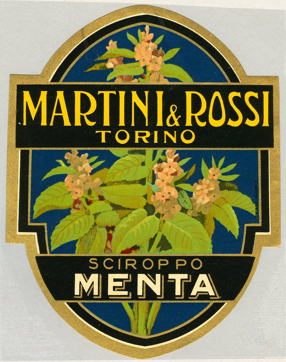 Mainostarra minttu siirappi Martini e Rossi tekijältä Unbekannt