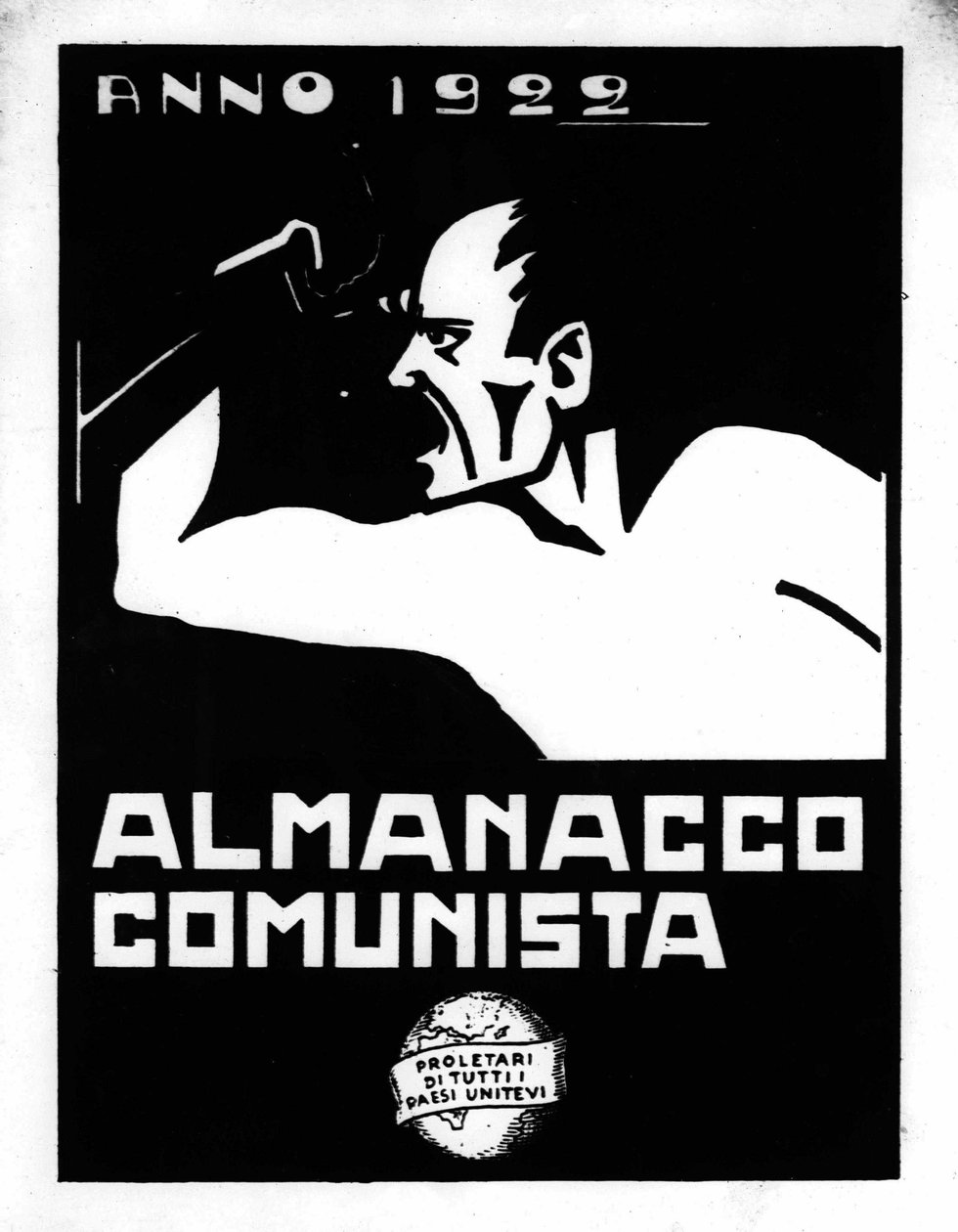 Italian kommunistisen puolueen (PCI) propagandajuliste vuodelta 1922: almanakka. tekijältä Alec Hunter