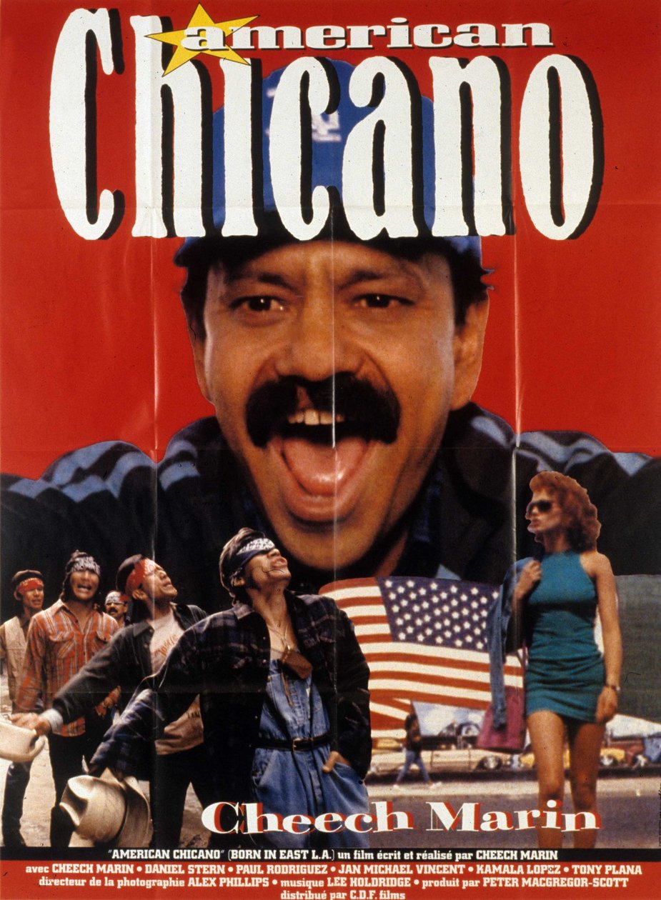 Juliste elokuvasta American chicano (alias syntynyt East LA:ssa) ja Cheech merimies tekijältä Unbekannt