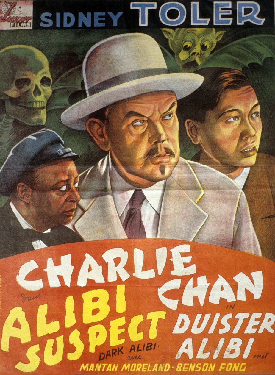 Phil Karlsonin ja SidneyTolerin ohjaama elokuva Charlie Chan: Alibi-epäilty (dark alibi) tekijältä Unbekannt