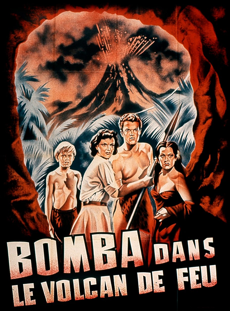 FordBeeben The Lost Volcano -elokuvajuliste Johnny Sheffieldin ja Donald Woodsin kanssa 1950 tekijältä Unbekannt