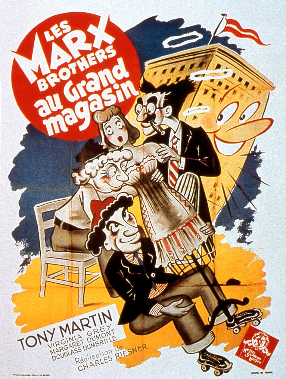 Juliste elokuvasta Marxin veljekset Charles Reisnerin tavaratalossa Tony Martinin kanssa 1941 tekijältä Unbekannt