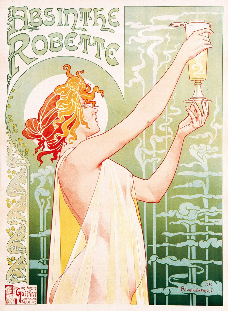 Mainosjuliste Absinthe Robettelle tekijältä Unbekannter Künstler