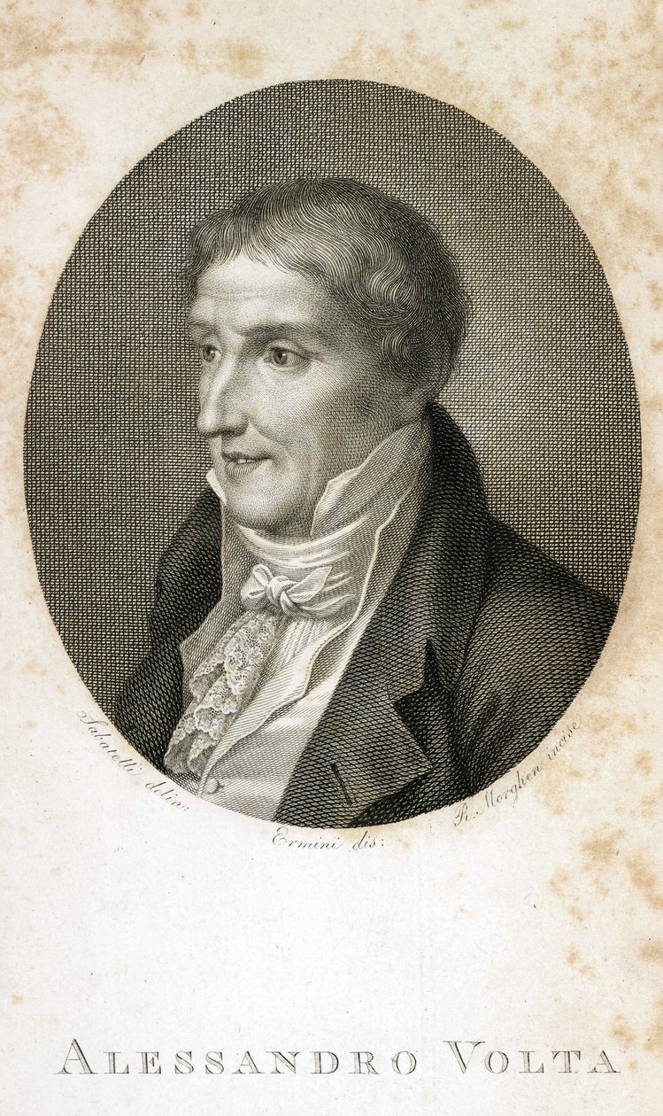 Alessandro Volta (kivi Alessandro Giuseppe Anastasio Volta tekijältä Unbekannt