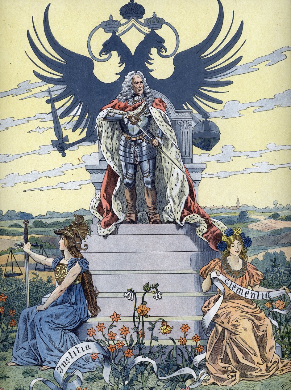 Allegoria "Gott erhalte Franz den Kaiserista" (Jumala varjelkoon keisari), noin 1900 (kuva) tekijältä Unbekannter Künstler