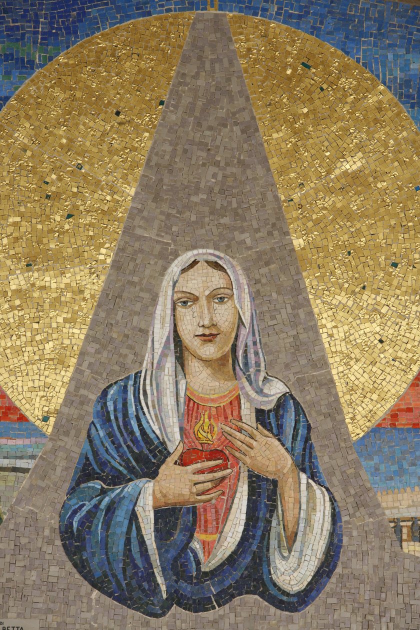 Marian ilmestyksen basilika: Italian Neitsyt (Syrakusan Kyyneleiden Neitsyt Maria), Nasaret, Israel tekijältä Unbekannt