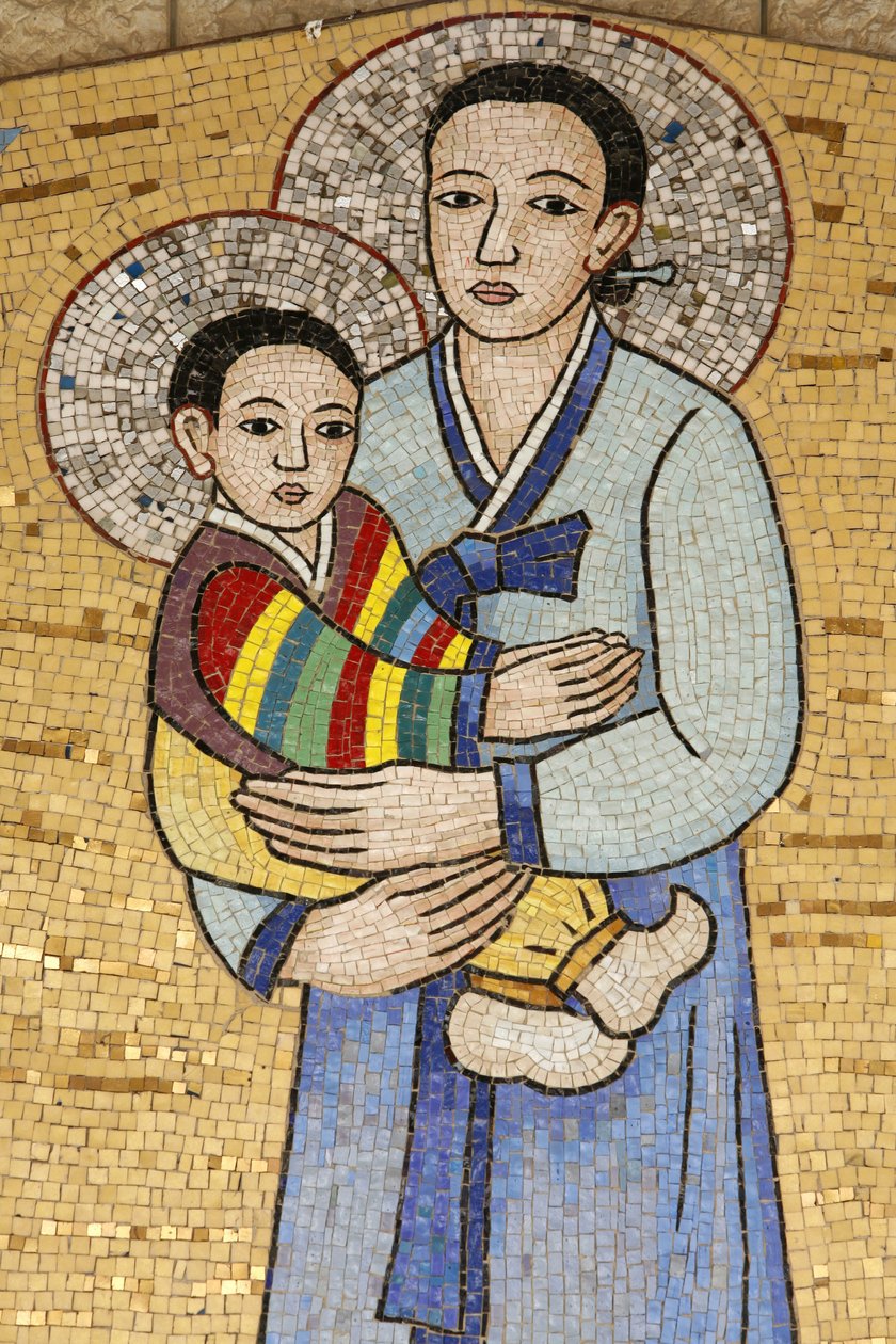 Annunciation basilika : Korean Virgin, Nasaret, Israel tekijältä Unbekannt