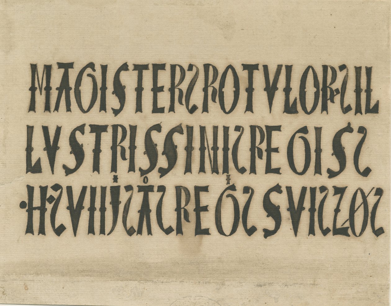 Barton Under Needwood Church - kirjoitukset: mustefaksimile ja [?1700-luku] tekijältä Unbekannt