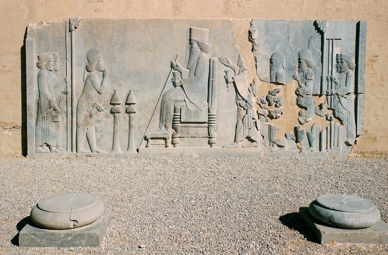 Darius Suuren Nowruzin yleisön bareljeef, Treasury, Persepolis (Unescon maailmanperintöluettelo tekijältä Benjamin Baud