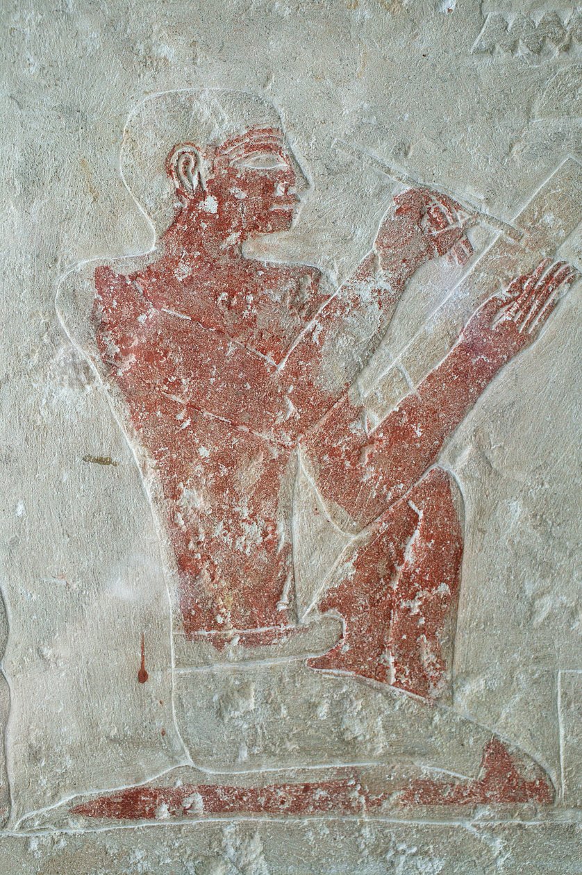 Basreliefi Kairon egyptiläisessä museossa: kirjailija, Le Caire, Egypti tekijältä Unbekannt