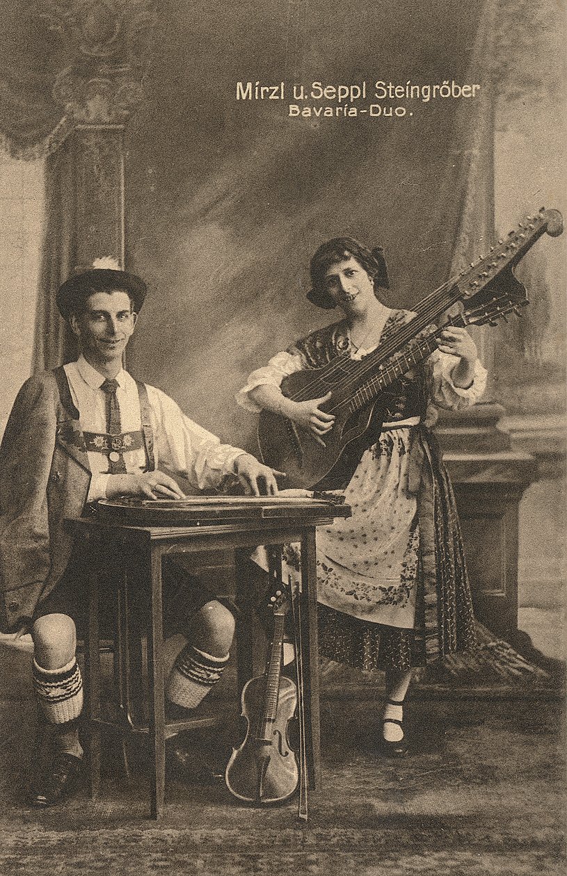 Bavaria-Duo, Saksa, n. 1910 (postikortti) tekijältä Unbekannter Künstler
