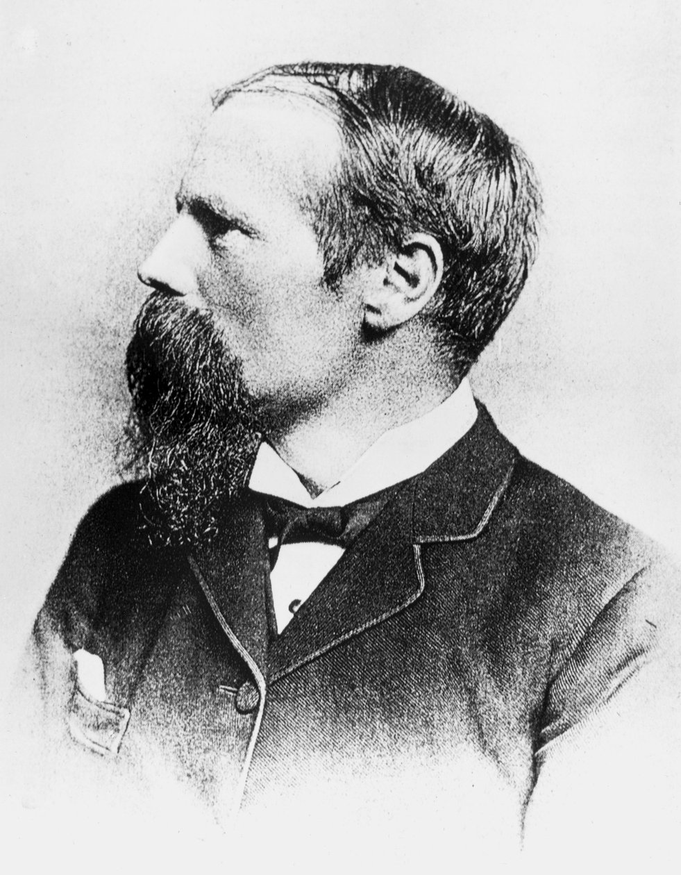 Benjamin Baker, brittiläinen rakennusinsinööri ja Forth Bridgen suunnittelija, n. 1885 tekijältä Unbekannt