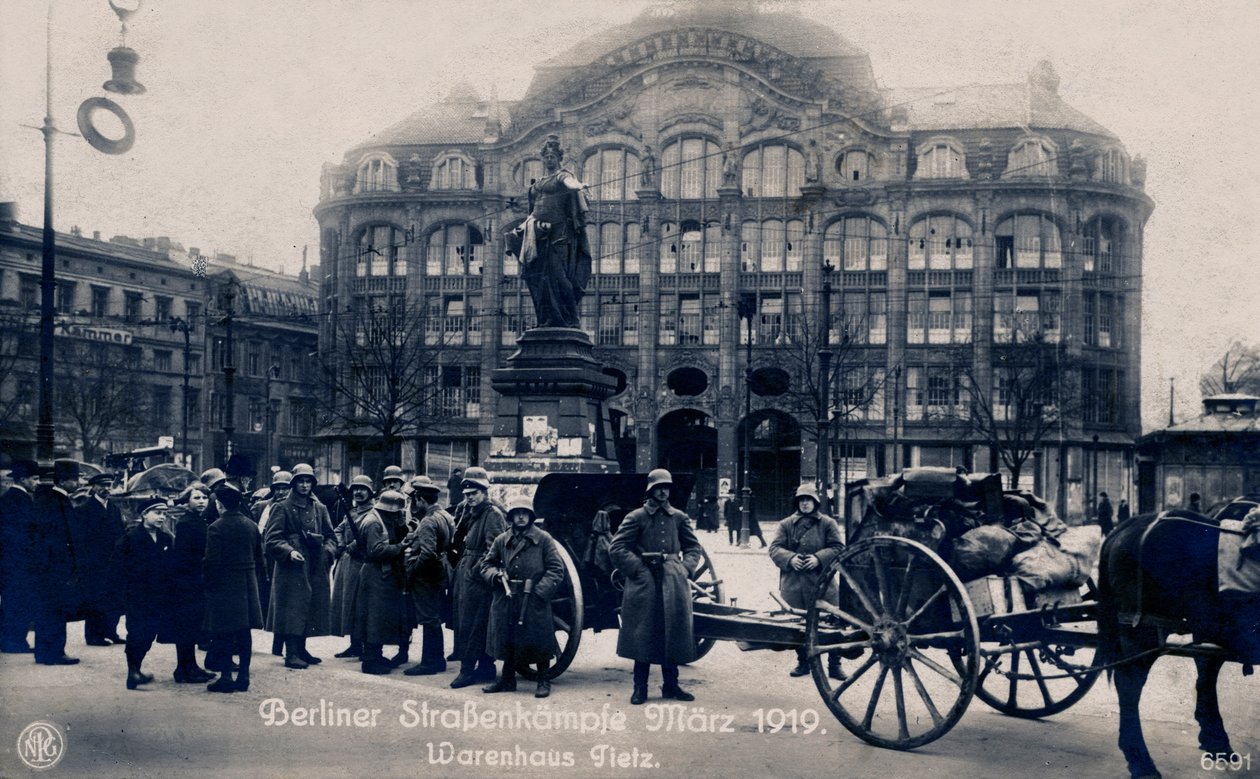 Berliinin katutaistelut, maaliskuu 1919 tekijältä Unbekannter Künstler