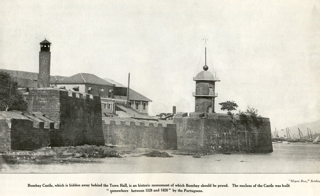 Bombayn linna historiallinen muistomerkki, 1900-luku (kuva) tekijältä Unbekannter Künstler
