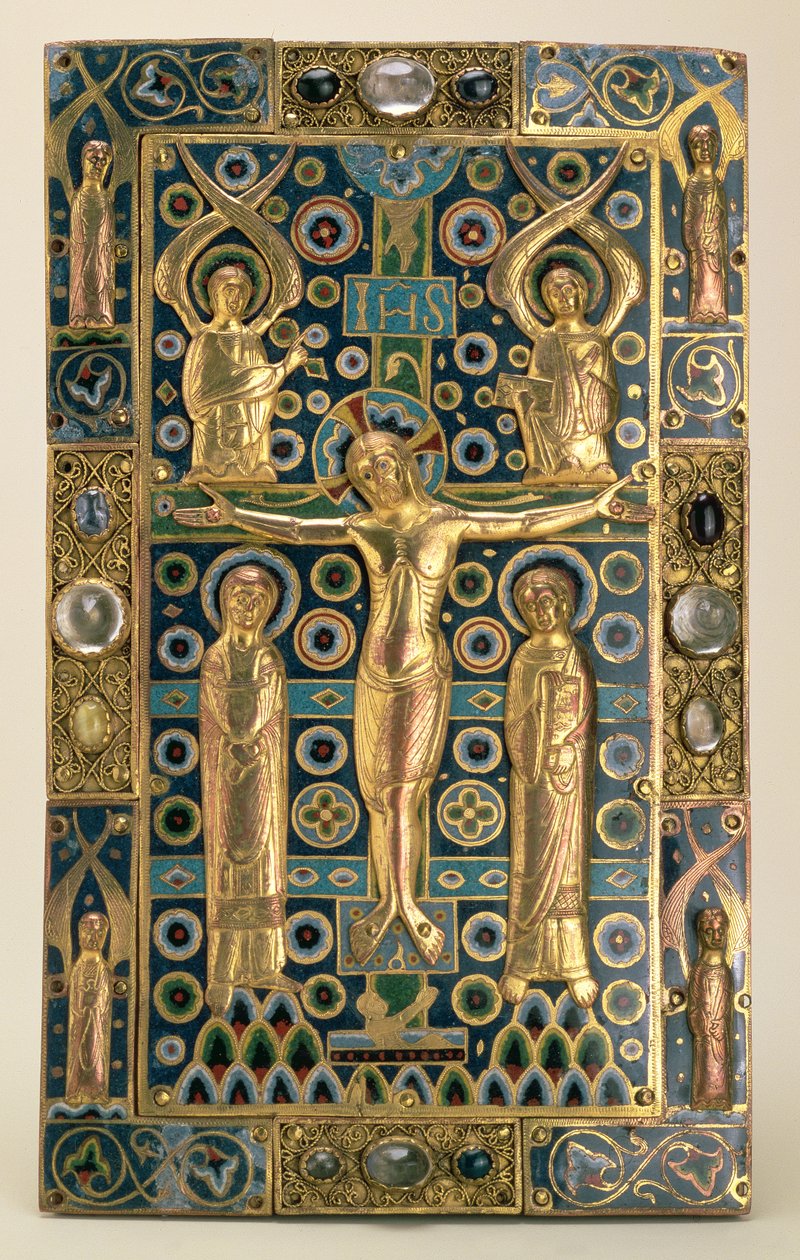 Kirjan kansi, Limoges, 1200-luvun alku (puu, kupari kullattu ja emali) tekijältä Unbekannt