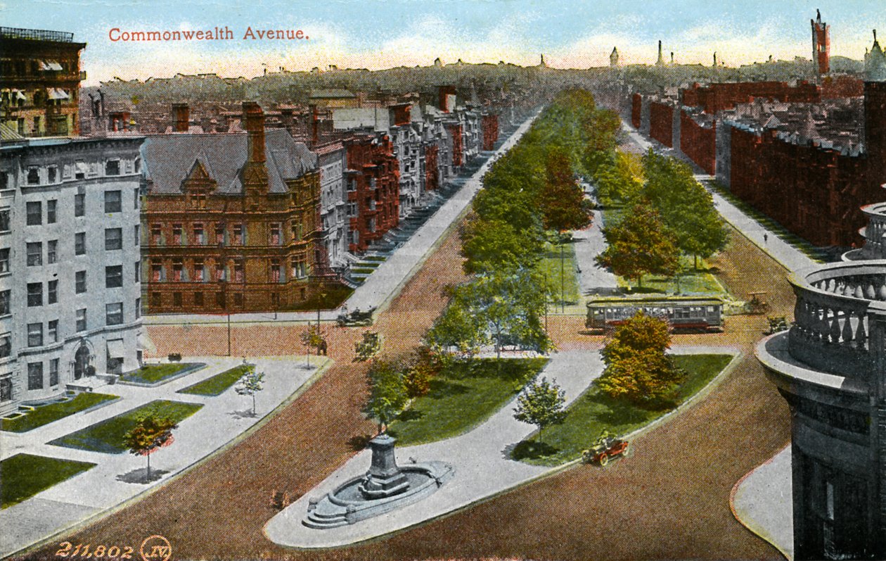 Boston: Commonwealth Avenue tekijältä Unbekannter Künstler