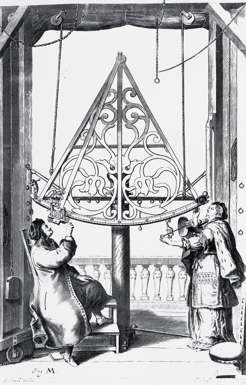 Messinkisekstantti, n. 1658-1673 tekijältä Unbekannt