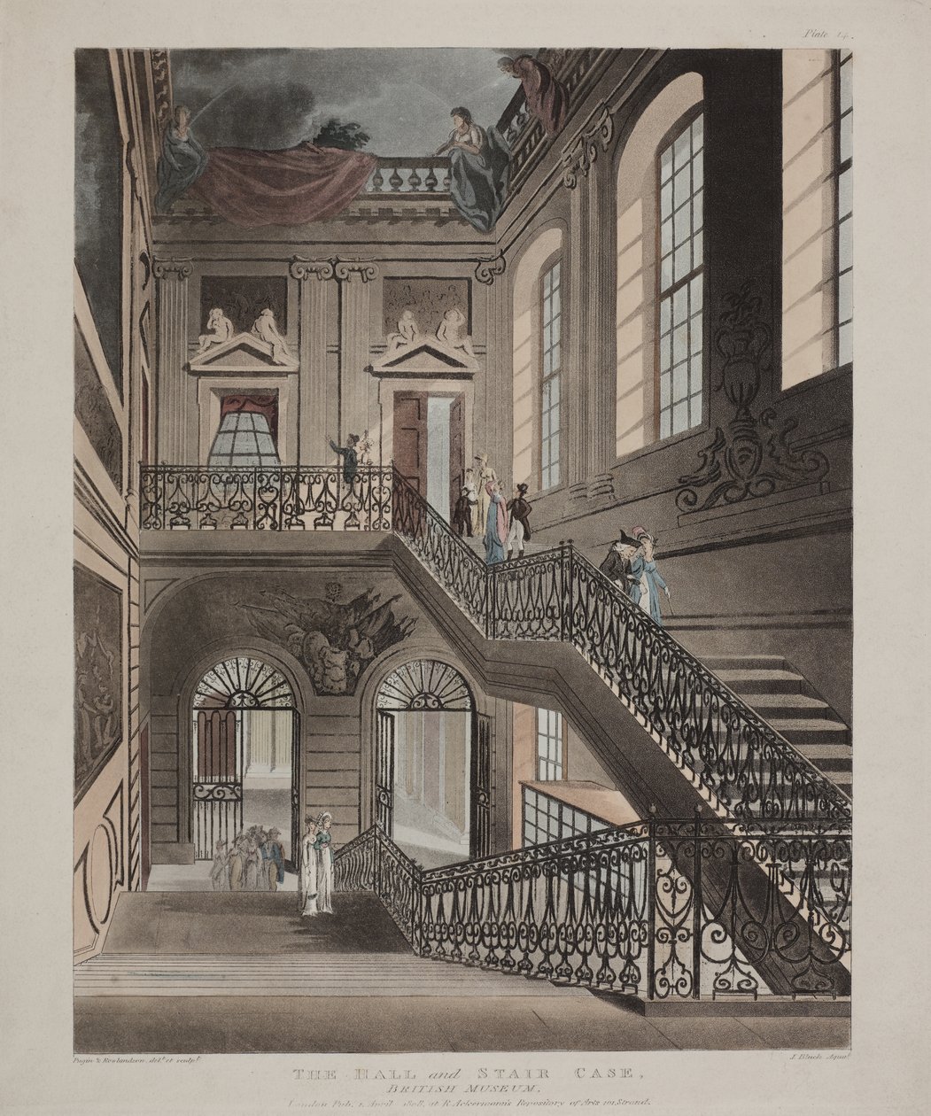 British Museum, Holborn, 1808 tekijältä Unbekannt