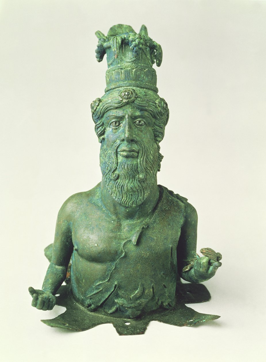 Dionysus-Sabaziuksen rintakuva, Pompejista, 200-luvun lopulla eKr. (pronssi) tekijältä Unbekannt