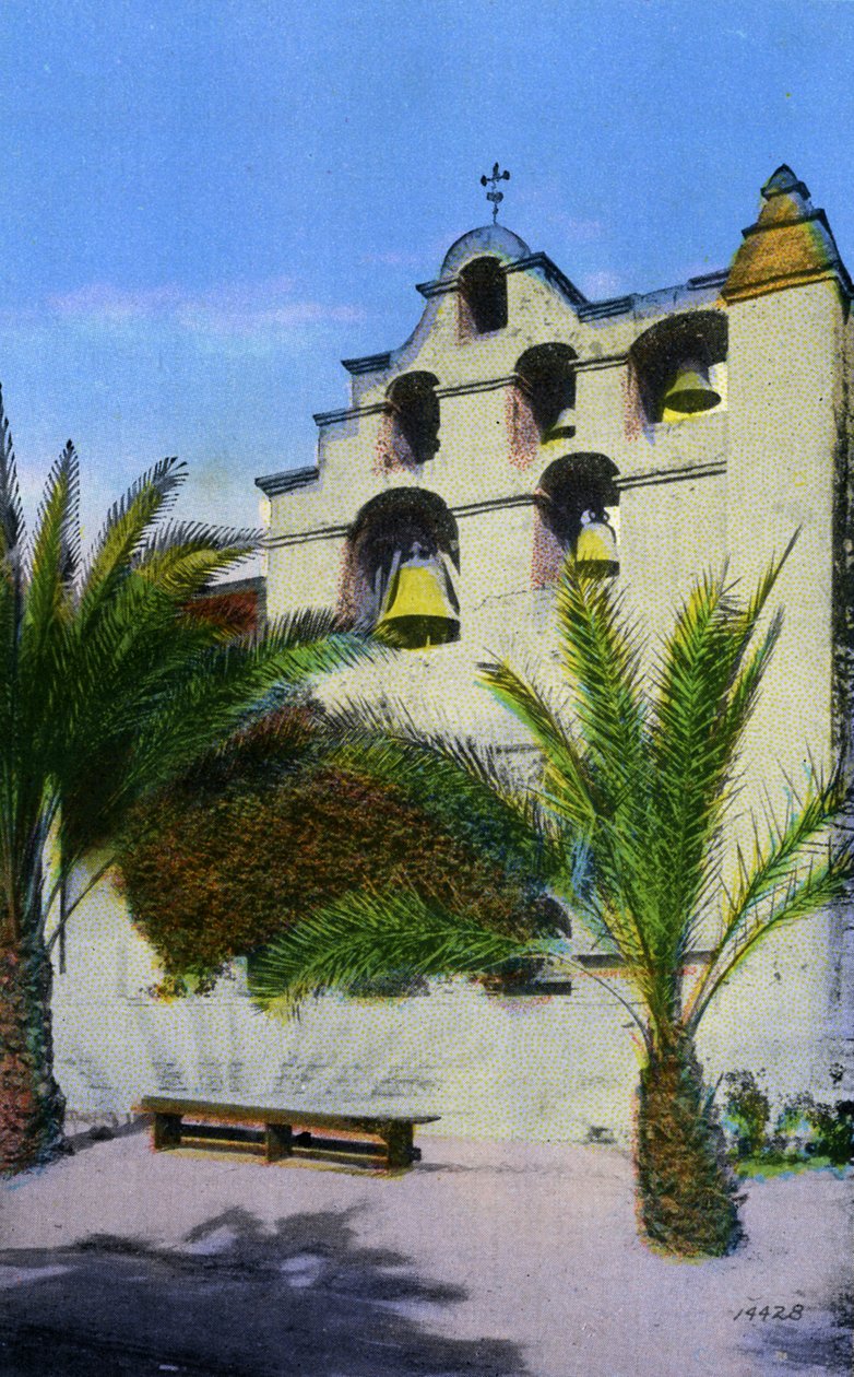 Kalifornia: San Gabriel Mission Bells, San Gabriel tekijältä Unbekannter Künstler