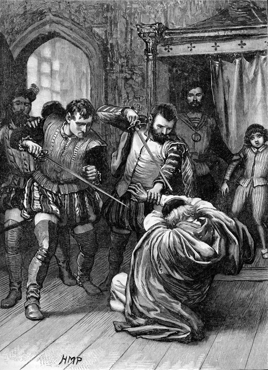 Kardinaali Beaton murhattiin 29. toukokuuta 1546 tekijältä Unbekannter Künstler