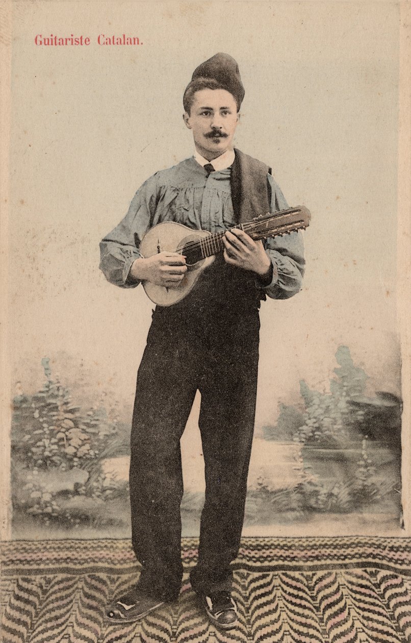 Katalaani kitaristi, n. 1910 (postikortti) tekijältä Unbekannter Künstler