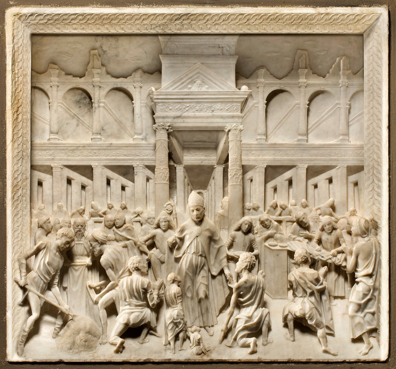 Keskilaivo, Giovanni Antonio Amadeo 1481-84, Sant