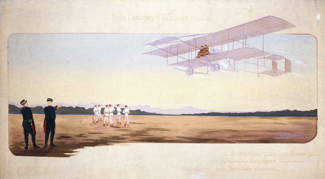 Chalons-Vincennes (Chalons Vincennes) lentokilpailu, Ranska, 9. kesäkuuta 1910 tekijältä Unbekannt