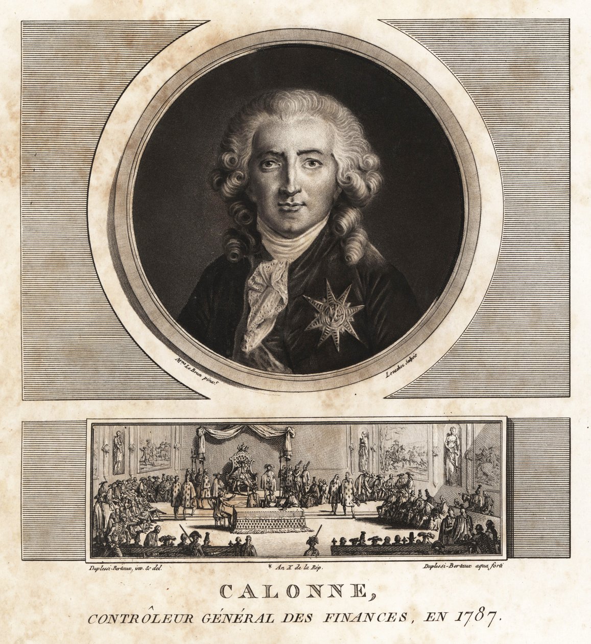 Charles Alexandre de Calonne, rahoituksen pääjohtaja tekijältä Unbekannt