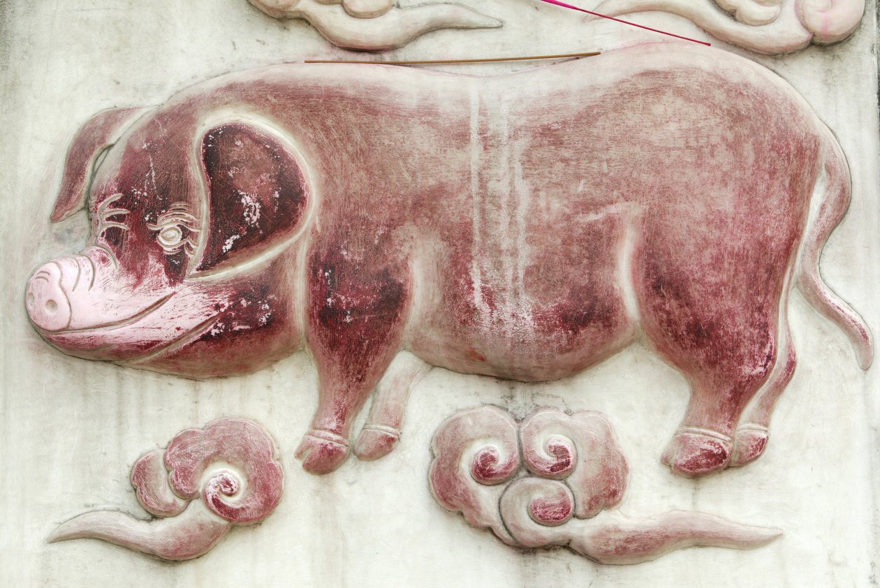 Kiinan astrologinen merkki. Valkoisen pilven temppeli Pekingissä Kiinassa tekijältä Unbekannt